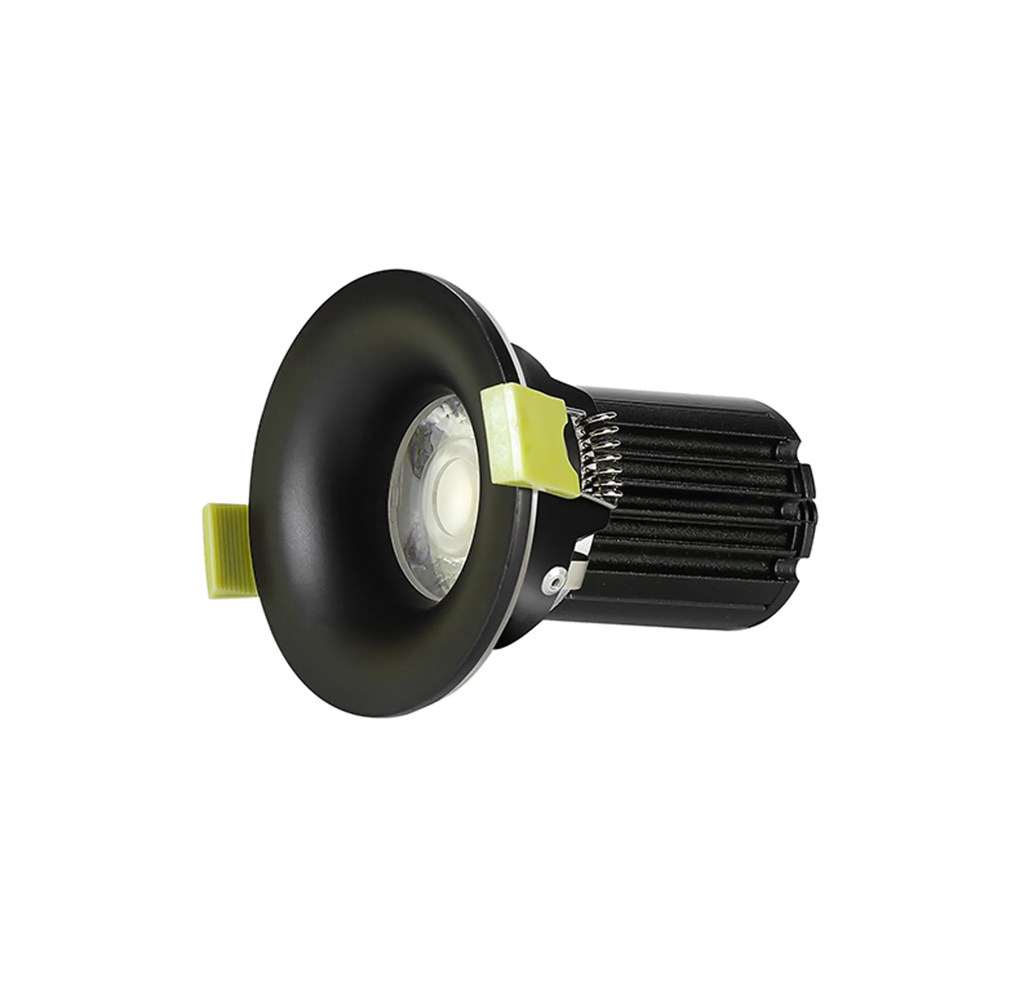 Bruve 12 Tridonic powered 12W 3000K 1200lm 36° LED Engine,300mA , CRI>90 LED Engine Matt Black Fixed Round Recessed Downlight, Inner Glass cover, IP65 DM202493  Dlux Bruve 12 IP65